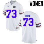 Women's Florida Gators #73 Sharrif Floyd NCAA Nike White Authentic Stitched College Football Jersey JFS8862AW